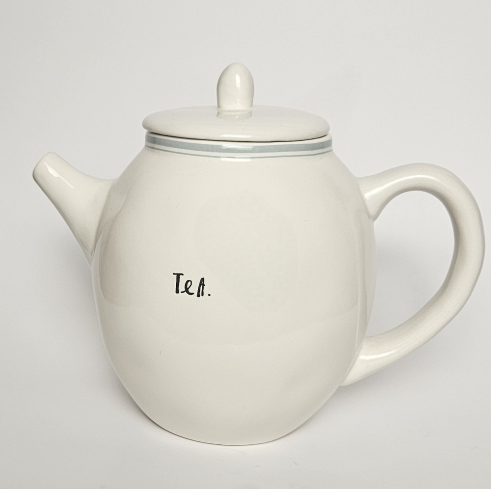 Rae Dunn By Magenta Light Blue Stripe Teapot